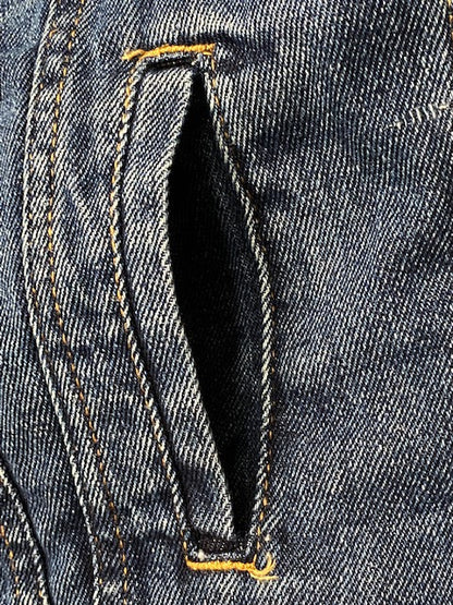 Levi's giubbotto da ragazzo con pelliccia sintetica interna Sherpa Trucker 9EB220-MAG-LW blu medio