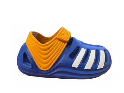 Adidas Zsandal I sandalo da bimbo AF3879 Eqtblu-ftwwht-eqtora