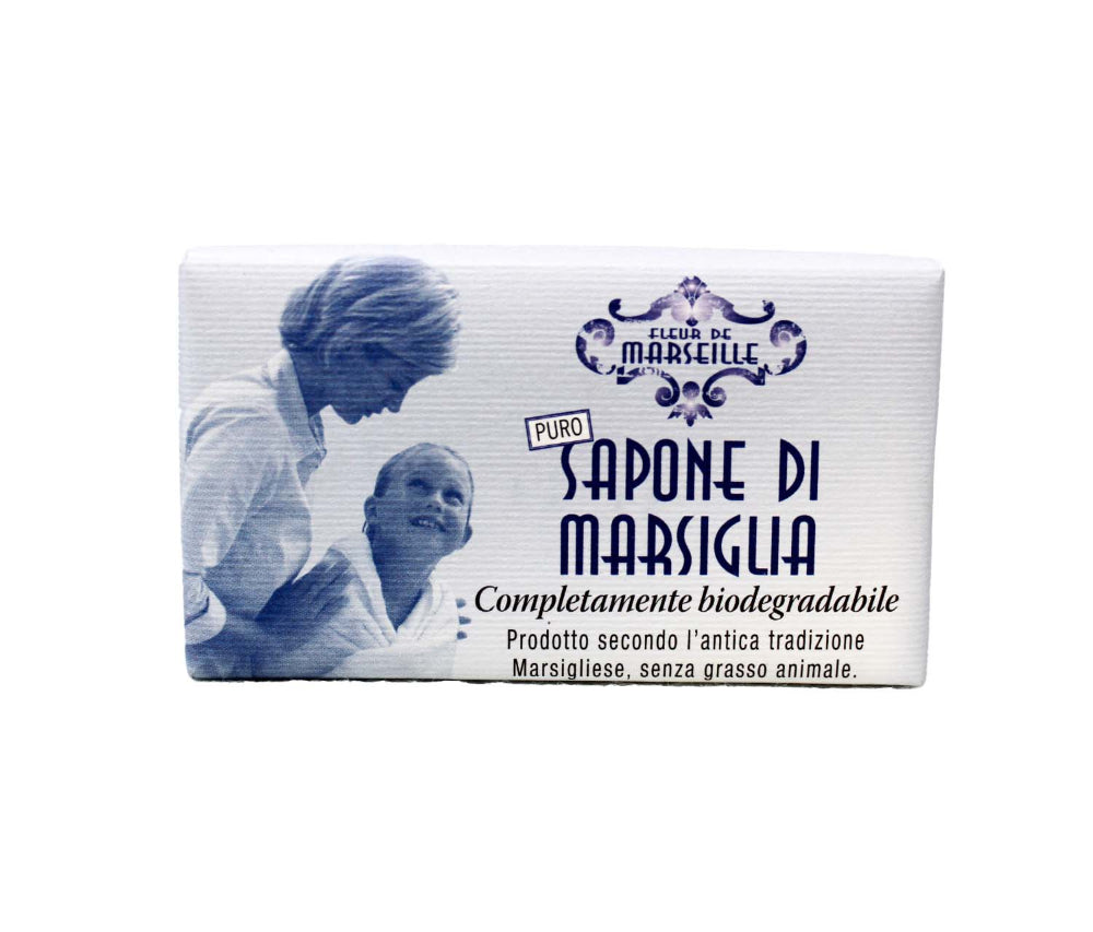 Fleur De Marseille Saponetta Di Marsiglia Puro Per Viso E Corpo Con Olio Di Oliva 145 gr