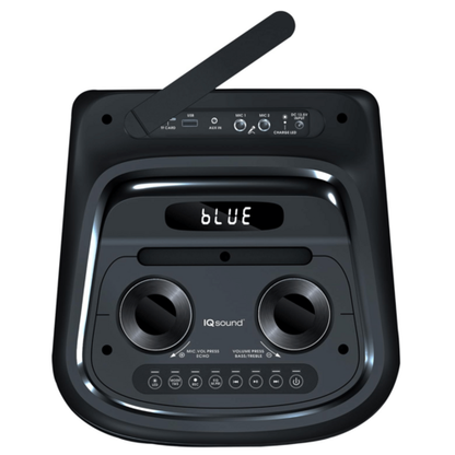 Diffusore DJ portatile IQ Sound TorusFlex 2×10" con Bluetooth