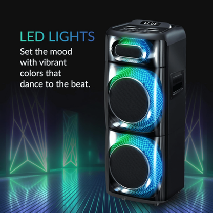 Diffusore DJ portatile IQ Sound TorusFlex 2×10" con Bluetooth
