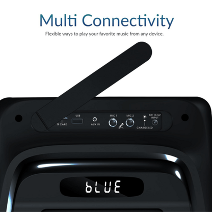 Diffusore DJ portatile IQ Sound TorusFlex 2×10" con Bluetooth