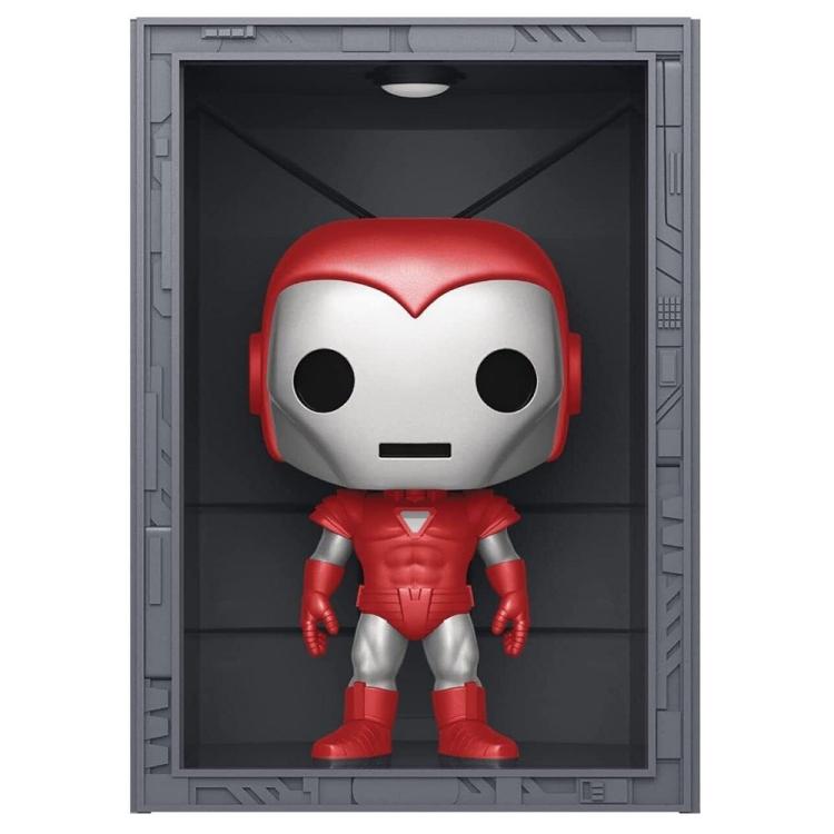 Funko Pop! Deluxe Marvel Hall Of Armor: Iron Man Model 4 (1038) Silver Centurion