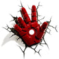 Marvel Wandlampe - Iron Man Hand 3D Deco Light LED Applique + Sticker