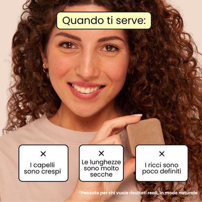 Balsamo Solido Nutriente per capelli Crespi