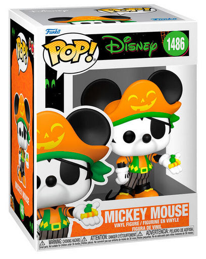 Funko Pop! Disney (1486) – Mickey Mouse Pirat Halloween Vinyl Figur Statue 9cm