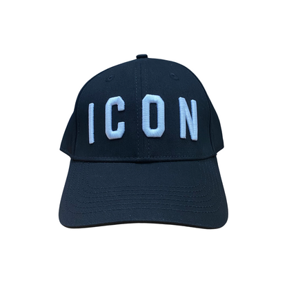 Icon cappellino con visiera curva unisex da adulto con logo ricamato ICXS2S5A049 nero