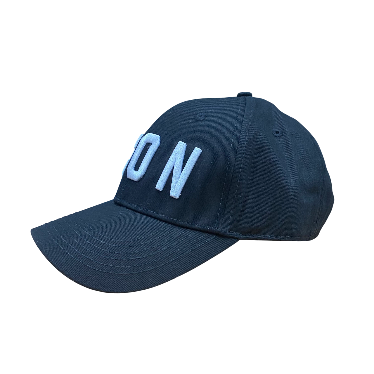 Icon cappellino con visiera curva unisex da adulto con logo ricamato ICXS2S5A049 nero