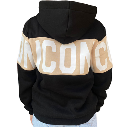 Icon Felpa con Cappuccio Logo Ragazzi IBSW00339 Nero-Avorio