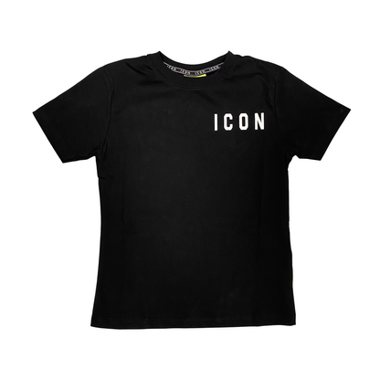Icon maglietta manica corta junior con logo piccolo IBKS00487 nero