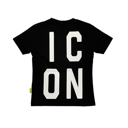 Icon maglietta manica corta junior con logo piccolo IBKS00487 nero