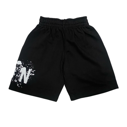 Icon pantaloncino junior con stampa schizzo IBSH00523 nero