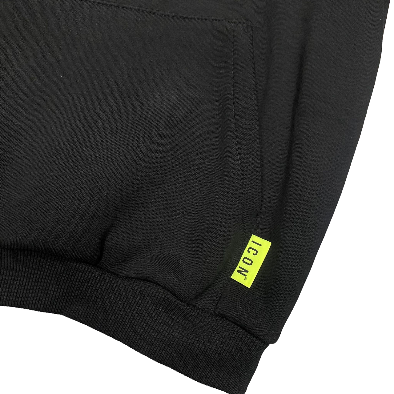 Icon Felpa Cappuccio Ragazzo IBSW00335 Nero - Stampa Artistica Streetwear