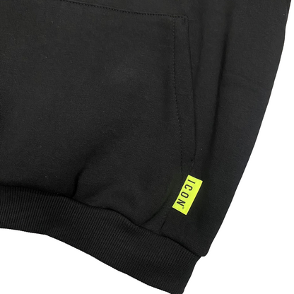 Icon Felpa Cappuccio Ragazzo IBSW00335 Nero - Stampa Artistica Streetwear