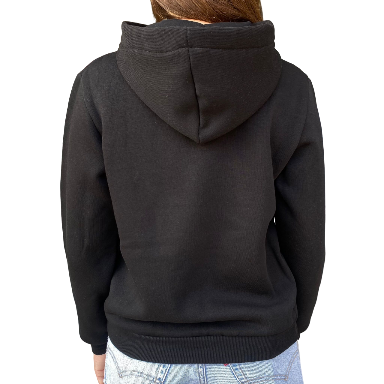 Icon Felpa Cappuccio Ragazzo IBSW00362 Nero - Stampa Unica Streetwear