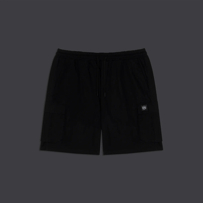 Dolly Noire Pantaloncino Cargo in Cotone Ripstop Easyshort pa901-qe-01 nero