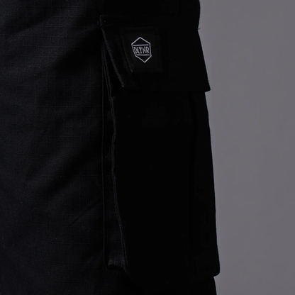 Dolly Noire Pantaloncino Cargo in Cotone Ripstop Easyshort pa901-qe-01 nero