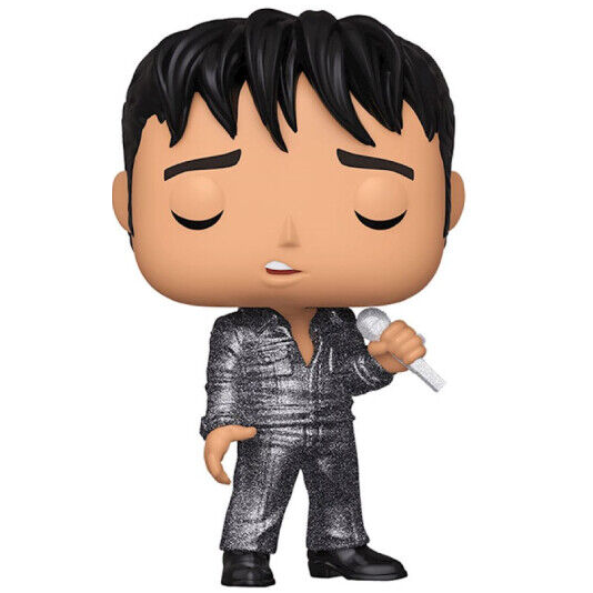 Funko Pop! Rocks – Elvis Presley (188) Elvis '68 Comeback Special Figur 9 cm