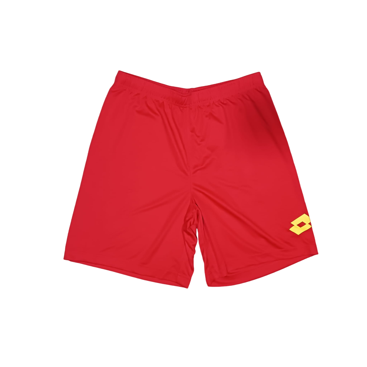 Lotto completo maglietta e pantaloncino da calcio-calcetto da adulto Sigma Q8531 giallo-rosso