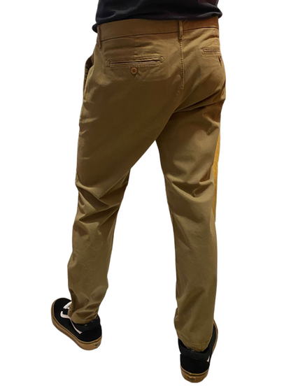 Zero Construction pantalone casual da uomo con tasche America Beddy BED040 2394 BEDDY/6SP tabacco