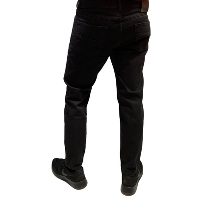 Zero Construction Pantalone Jeans 5 tasche da uomo Oric nero