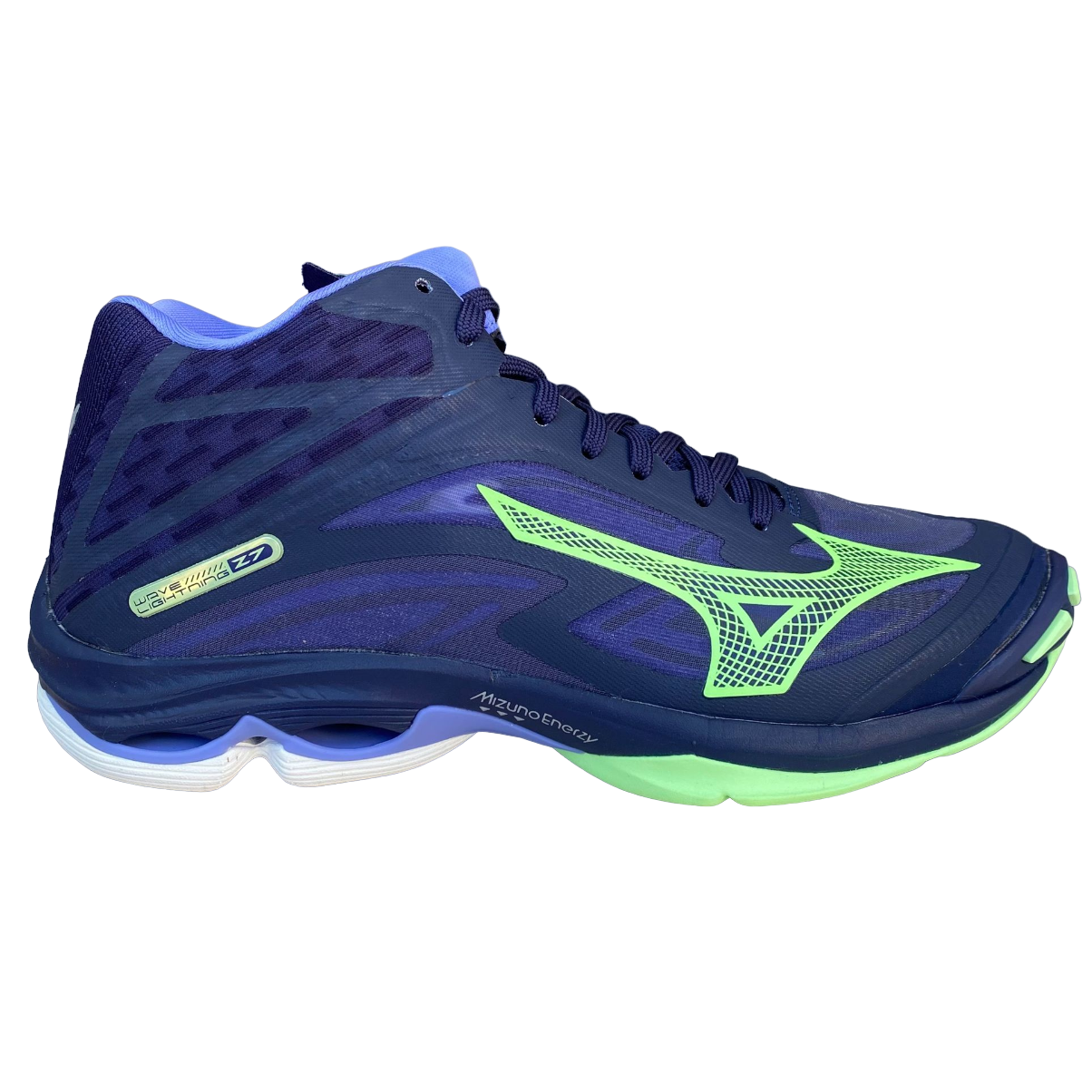 Mizuno Wave Lightning Z7 V1GA240026 Scarpa Volley Blu Verde Uomo