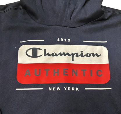 Champion Felpa Cappuccio Legacy 306512 BS501 Blu Navy Junior