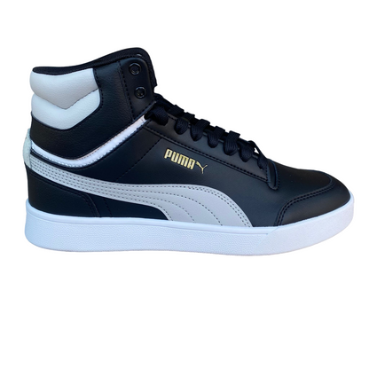 Puma scarpa sneakers alta da uomo Shuffle Mid 380748-02 nero-grigio-oro