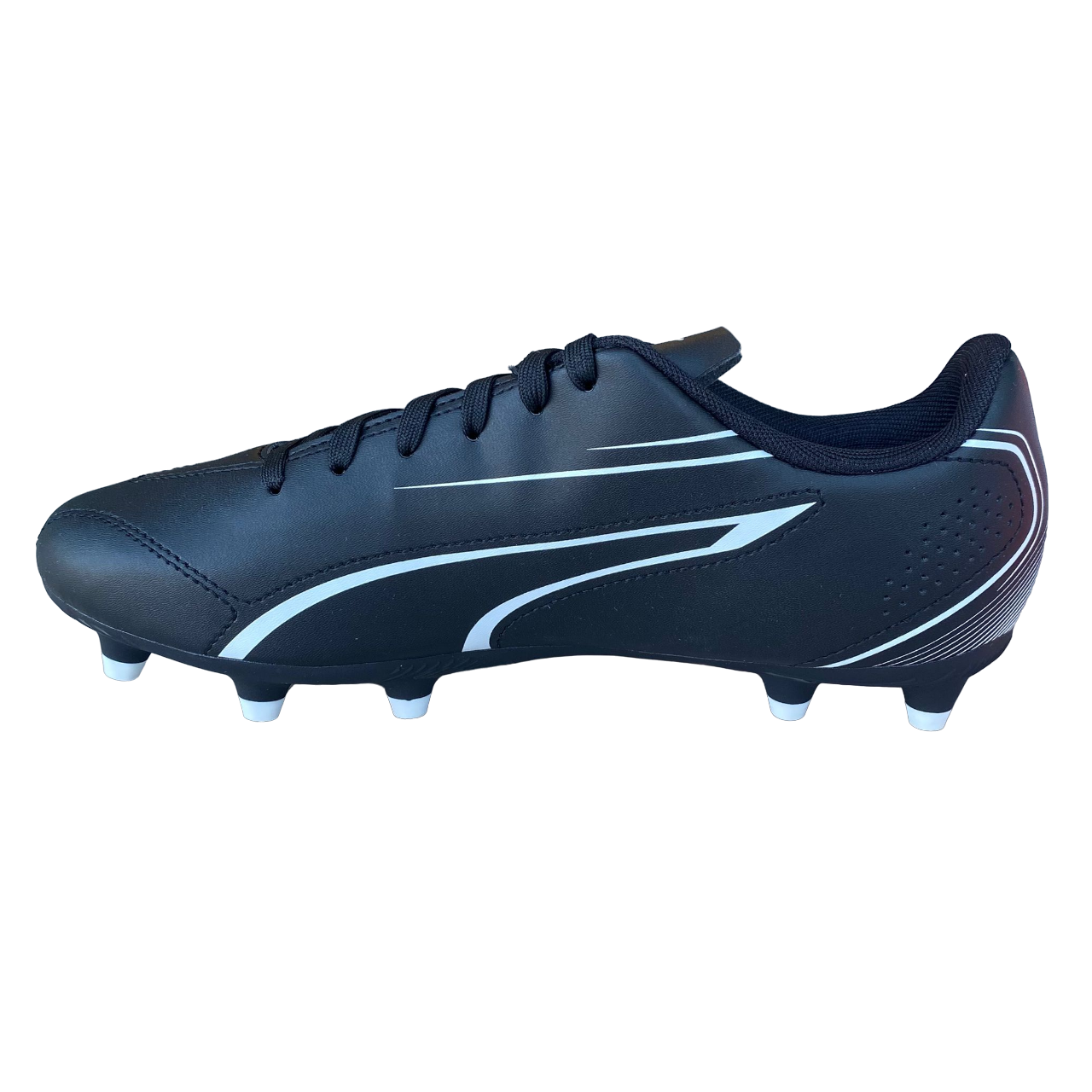 Puma scarpa da calcio da uomo Vitoria  FG/AG 107493-01 nero-bianco