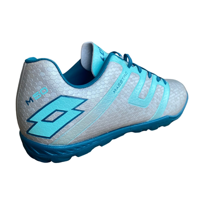 Lotto scarpa da calcetto per erba sintetica da uomo Maestro 700 214642 AU8 argento-blu
