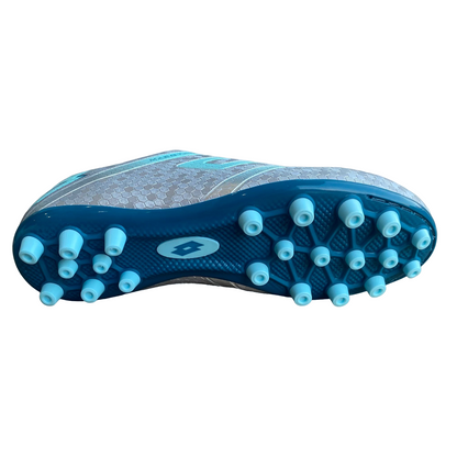 Lotto scarpa da calcio da ragazzo Maestro 700 IV AGM 217072 AU8 argento-blu
