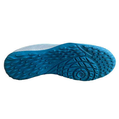 Lotto scarpa da calcetto per erba sitetica da ragazzo Maestro 700 IV TF 214650 AU8 argento-blu