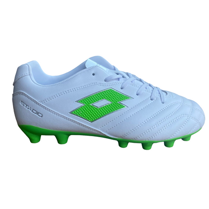 Lotto scarpa da calcio da ragazzo Stadio 705 FG 219547 1NJ bianco-verde