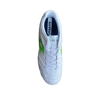 Lotto scarpa da calcio da ragazzo Stadio 705 FG 219547 1NJ bianco-verde