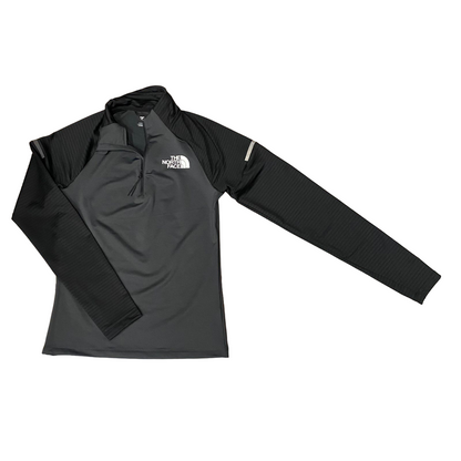 The North Face felpa mezza zip da uomo in pile Lab Lite NF0A7ZA5MN8 asfalto-nero