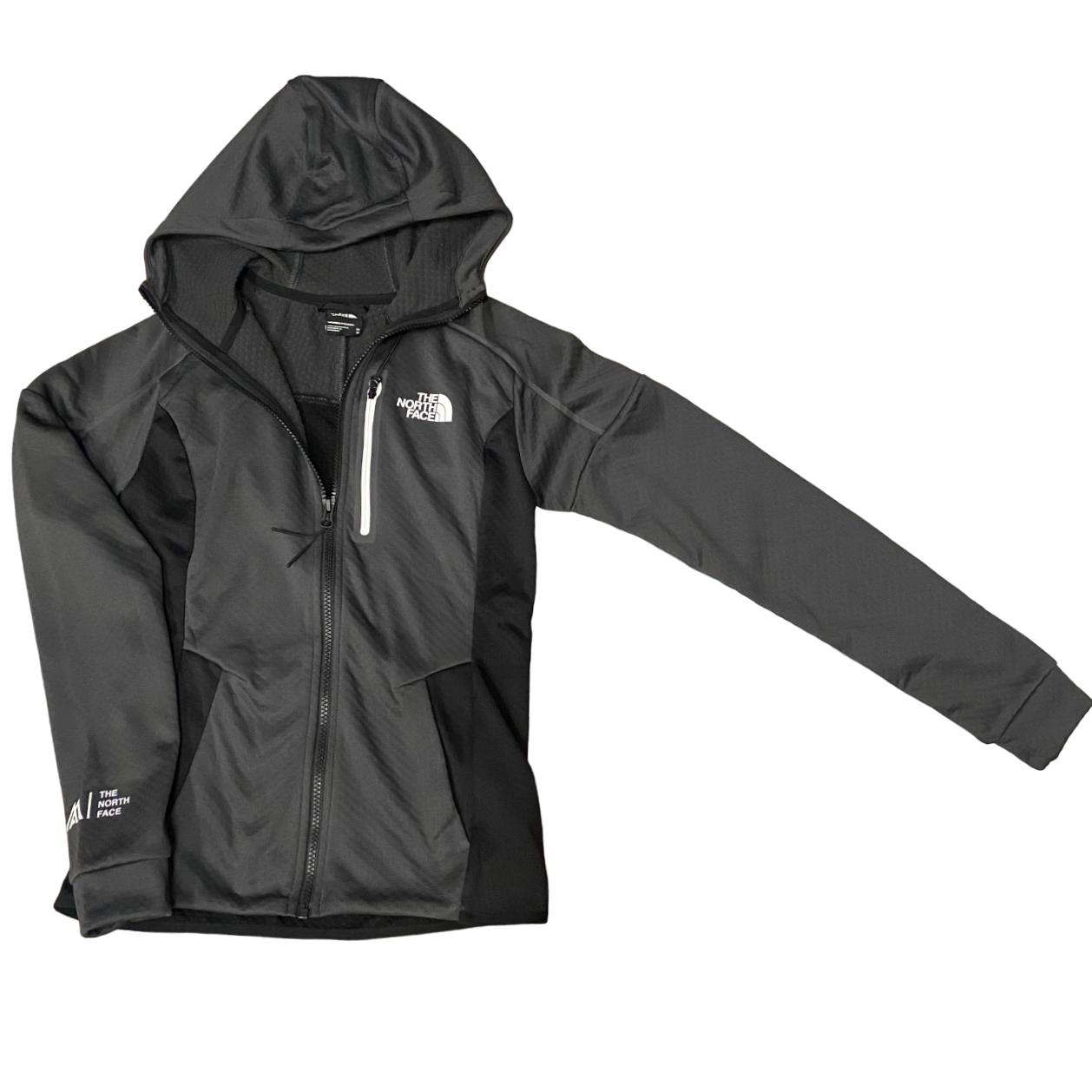 The North Face Felpa in pile da donna con cappuccio W MA LAB NF0A856DMN8 asfalto-nero