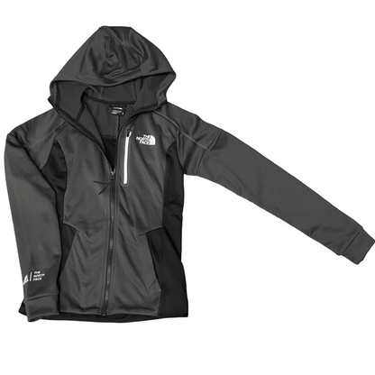 The North Face Felpa in pile da donna con cappuccio W MA LAB NF0A856DMN8 asfalto-nero