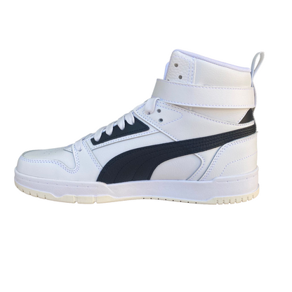 Puma scarpa sneakers da uomo con laccio e cinturino RBD Game 385839 01 bianco-nero