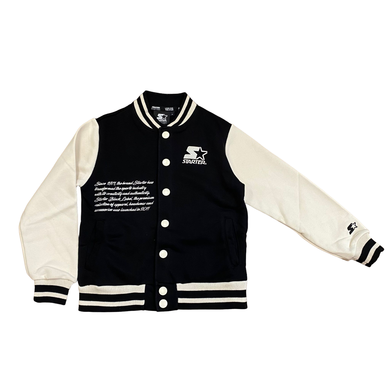 Starter giubbino bomber in felpa da ragazzi 1106 UB ST nero