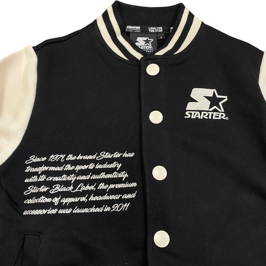 Starter giubbino bomber in felpa da ragazzi 1106 UB ST nero