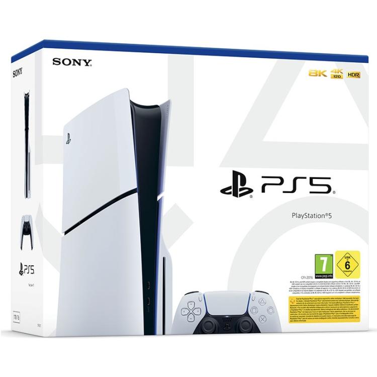 Sony Playstation 5 Ps5 Slim Disc Edition D-Chassis Konsole Disk-Version Italien