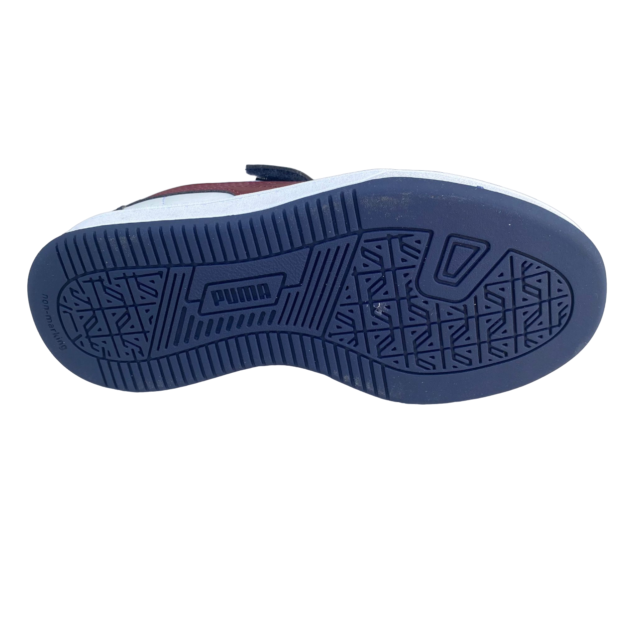 Puma scarpa sneakers da ragazzi con  elastico e strappo Caven 2.0 AC Ps bianco-rosso diaspro-blu