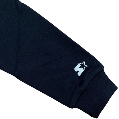 Starter Felpa con cappuccio e zip intera da ragazzo con stampe 1114 UB ST nero