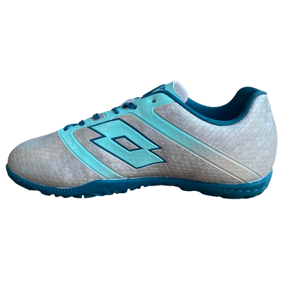 Lotto scarpa da calcetto per erba sintetica da uomo Maestro 700 214642 AU8 argento-blu