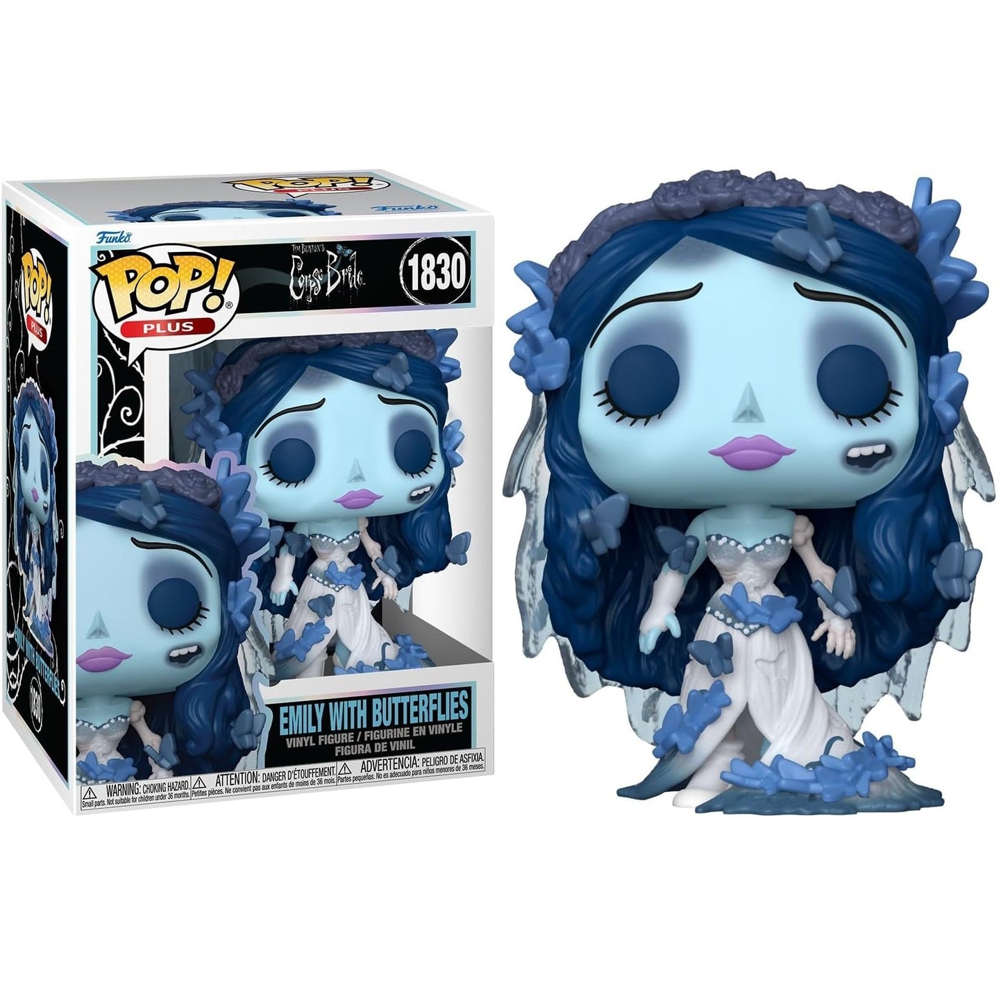 Funko Pop! Plus Corpse Bride (1830) Emily mit Schmetterlingen Leichenbraut 9cm
