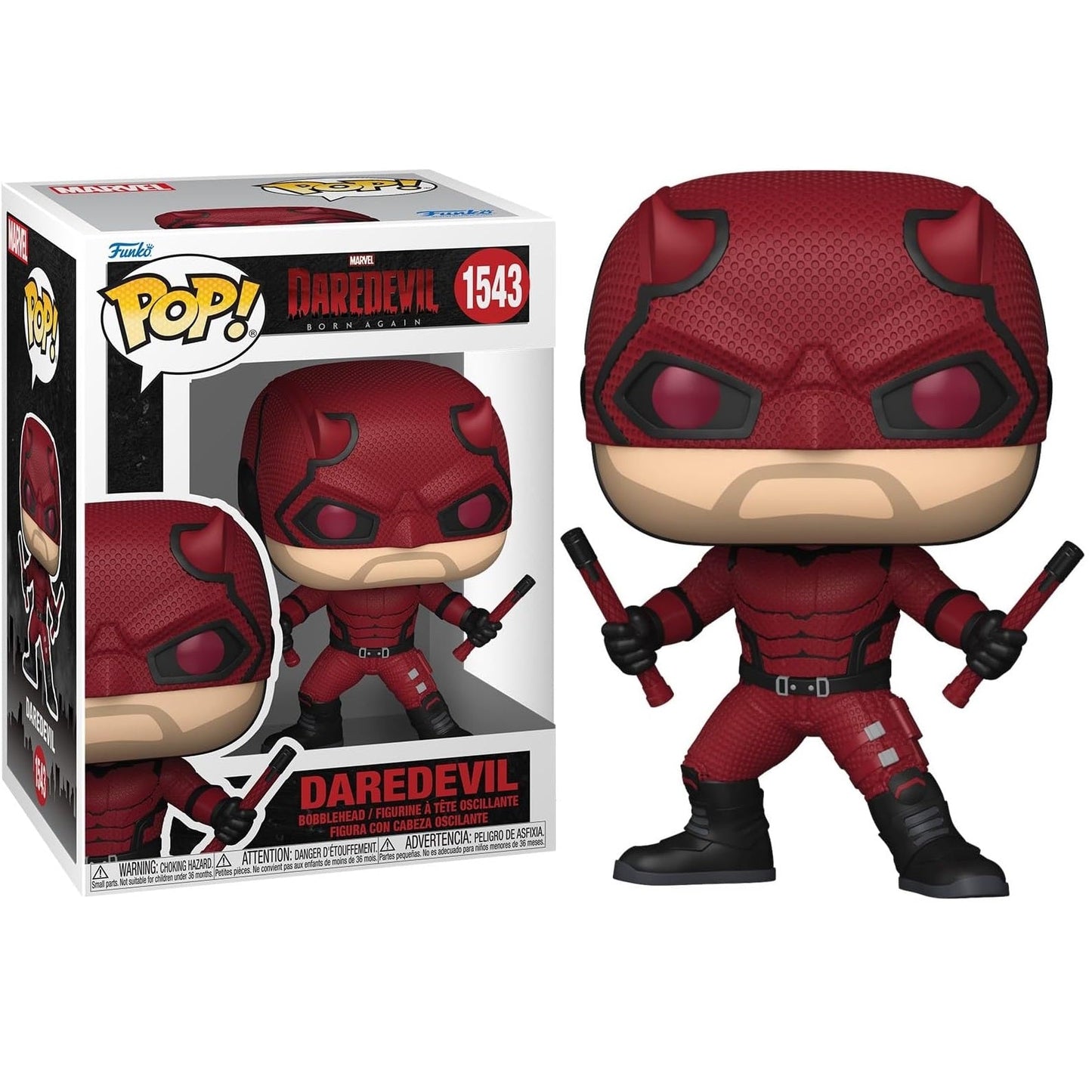 Funko Pop! Marvel Daredevil Born Again - (1543) Daredevil Figure 9cm
