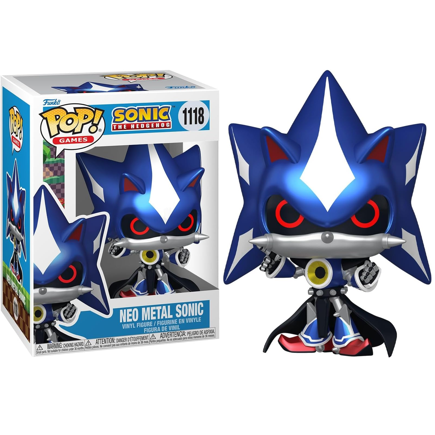 Funko Pop! Games Sonic The Hedgehog – (1118) Neo Metal Sonic Vinylfigur 9cm