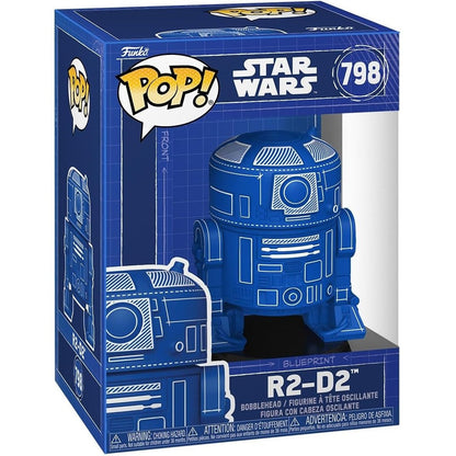 Funko Pop ! Star Wars - (798) R2-D2 Bobblehead (Blue Print) Figure 9cm