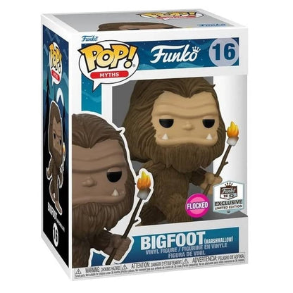 Funko Pop! Myths (16) Bigfoot (Marshmallow) beflockt Exklusiv Limitierte Edition