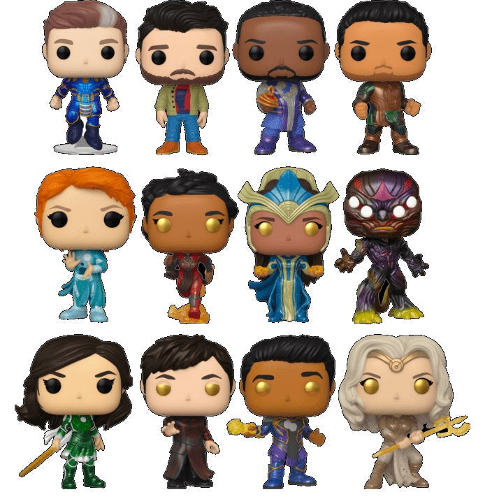 Funko Pop! Eternals Komplettset 727 bis 738 Welle Figur Komplettsammlung